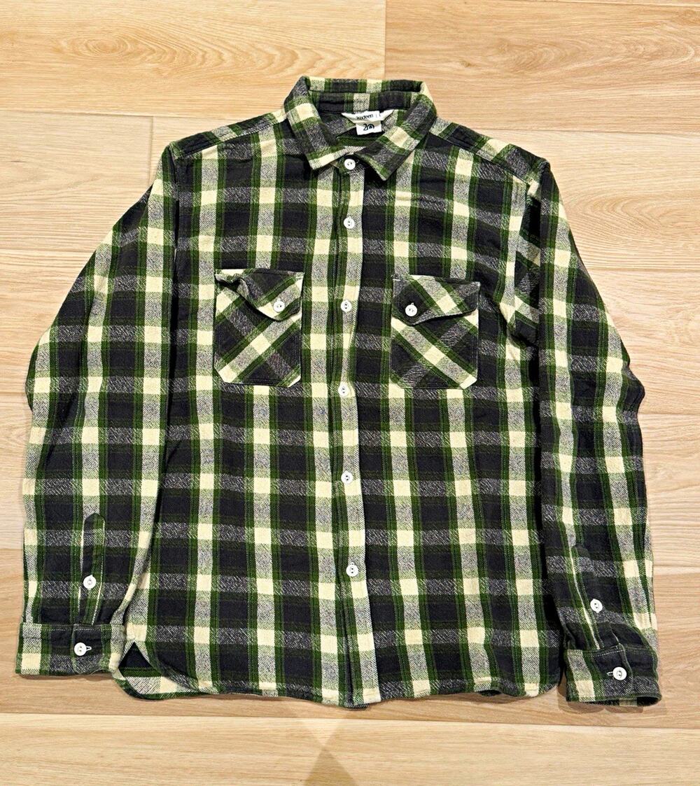 3Sixteen Flannel Green Size L